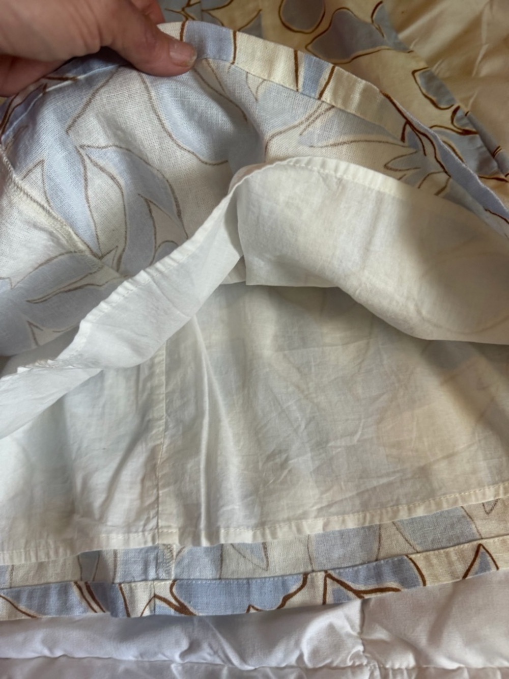 a new day linen and cotton Light Blue and White Floral Mini Dress - Picture 8 of 9